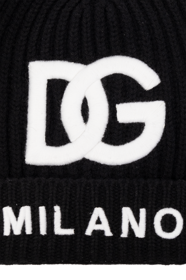 Dolce & Gabbana Kids Wełniana czapka z logo