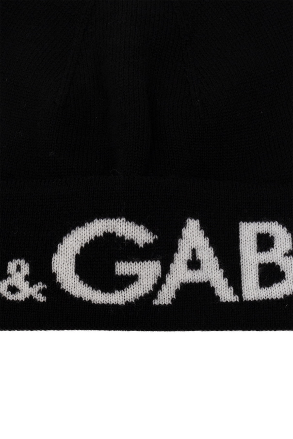 dolce & gabbana black flats Logo baseball cap