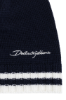 Dolce & Gabbana Kids BLACK Wool hat with logo