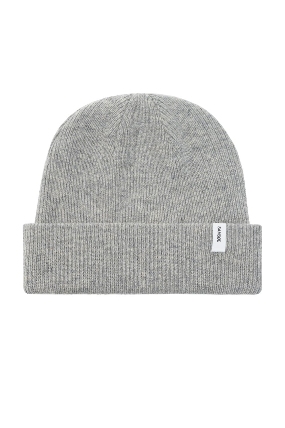 Samsøe Samsøe Wool beanie with logo