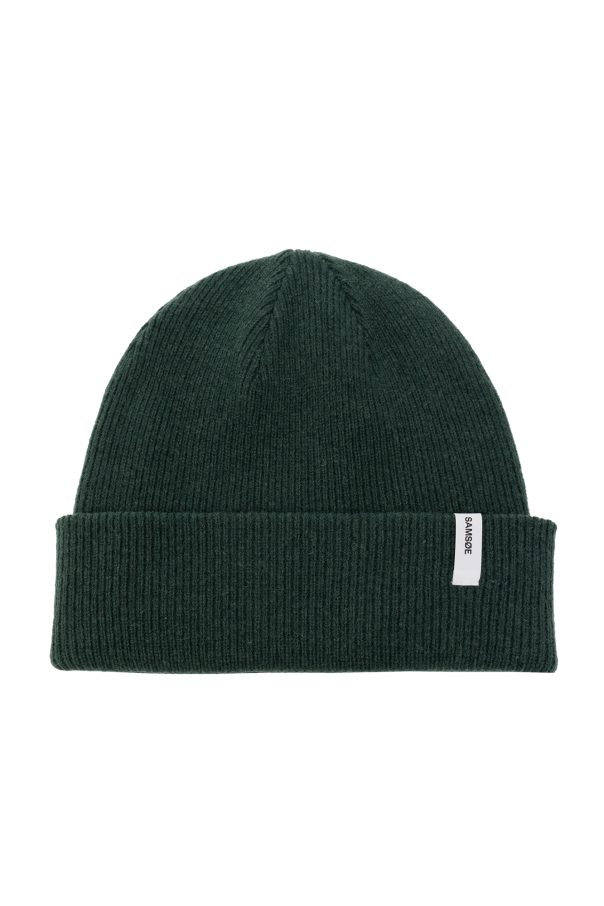 Samsøe Samsøe Beanie with logo patch