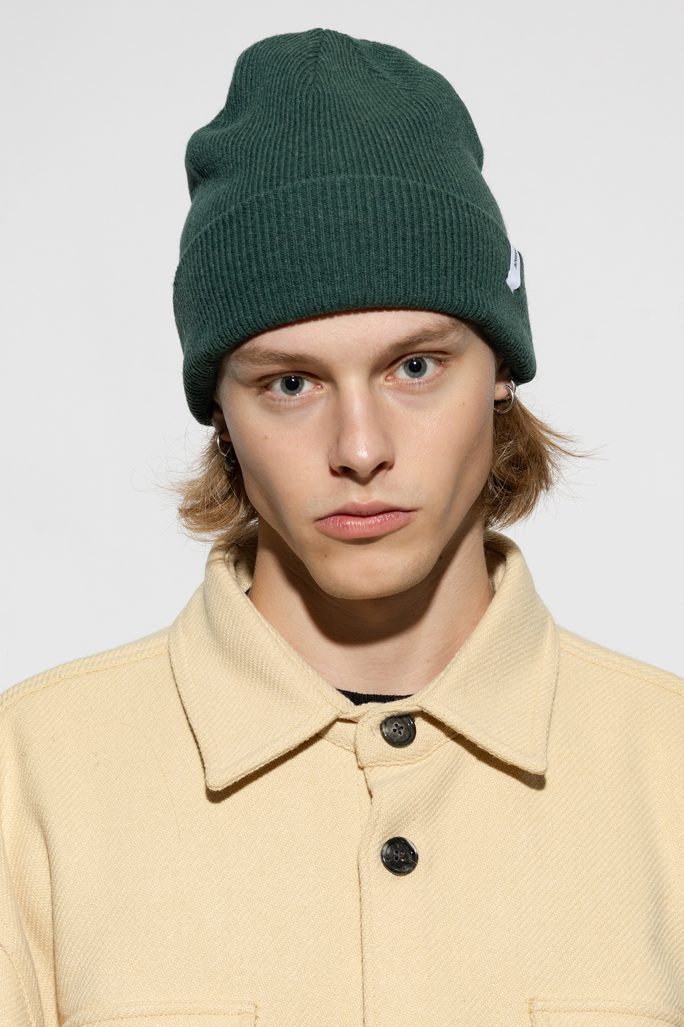 Samsøe Samsøe Beanie with logo patch