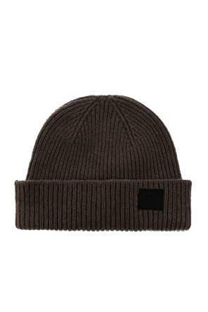 Beanie with woven logo