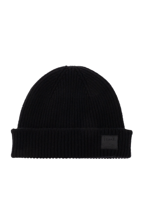 Beanie with sewn-in logo