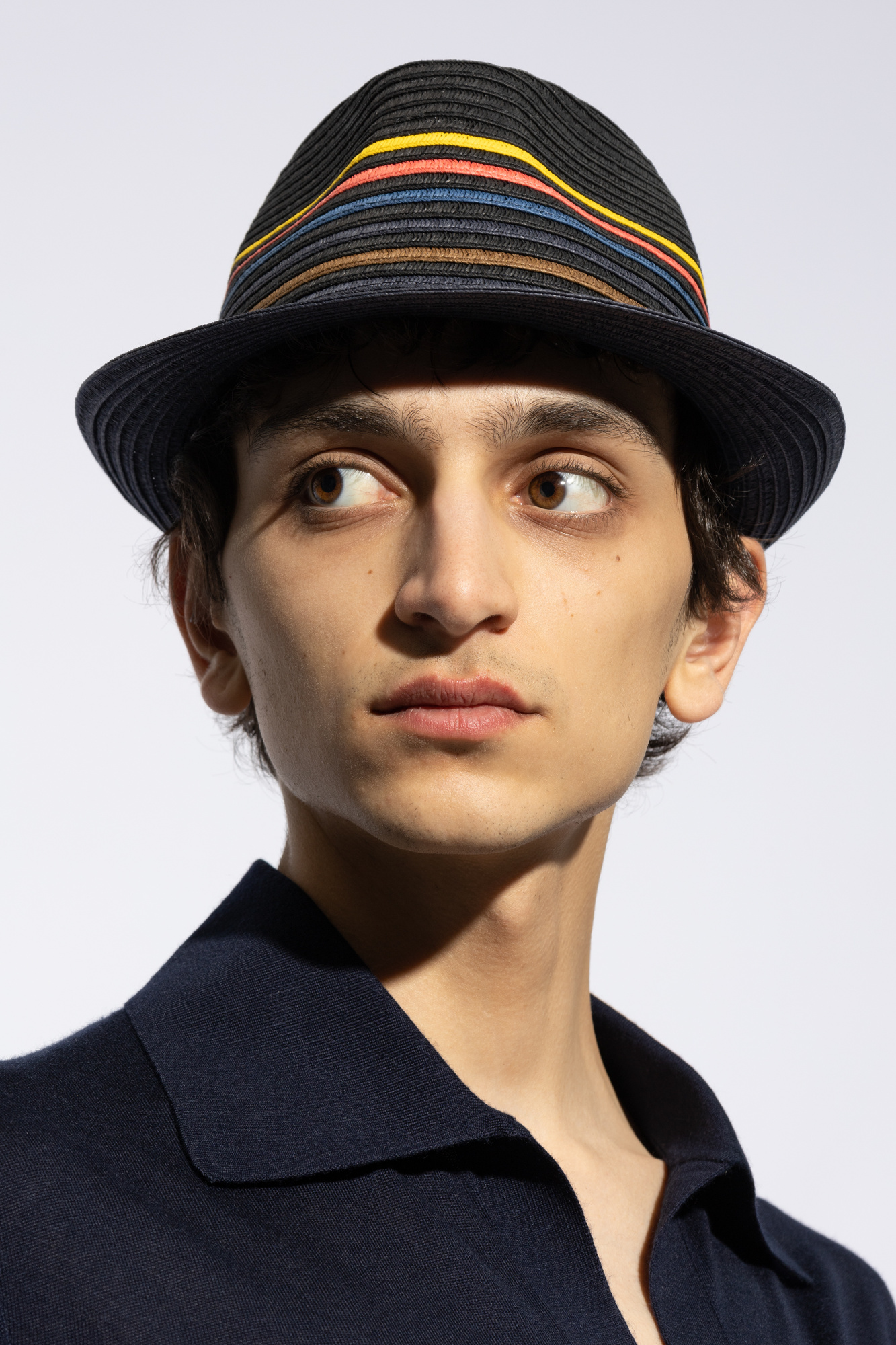 Paul Smith Striped Pattern Hasher hat