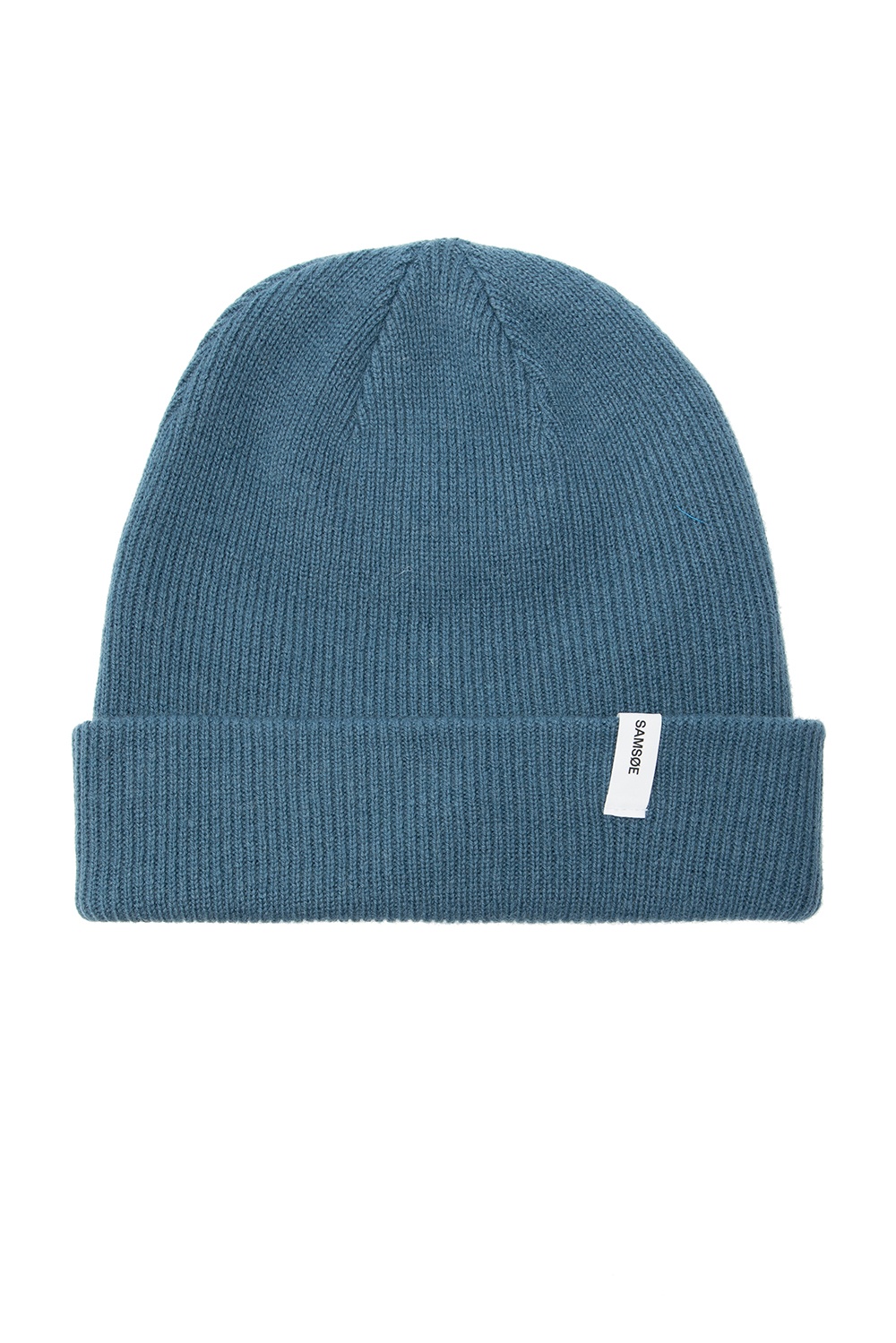 Samsøe Samsøe Rib-knit hat with logo