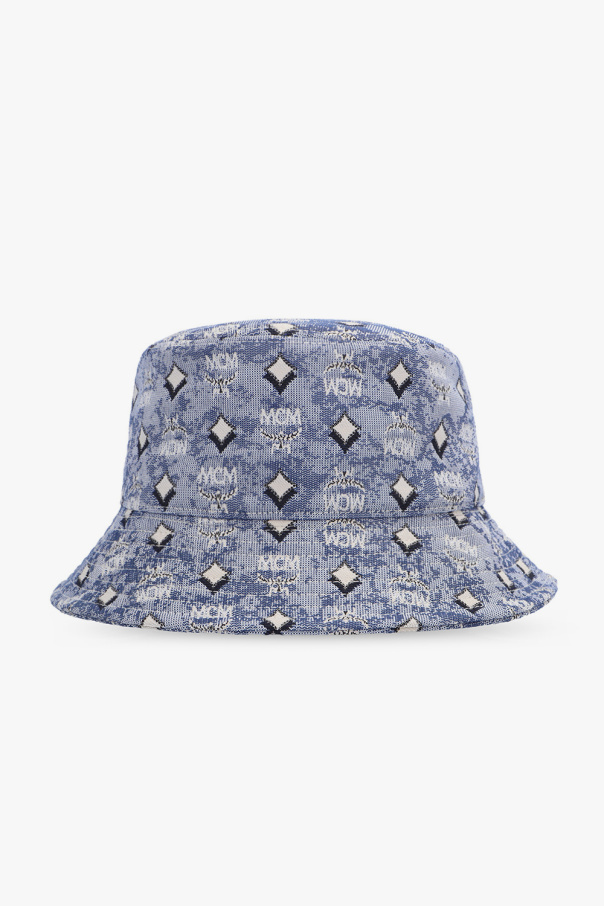 MCM Patterned bucket Chicago hat