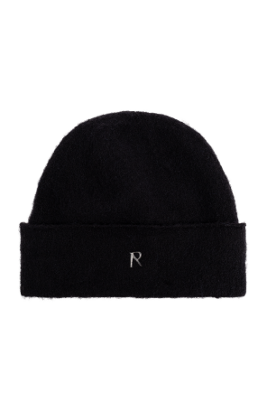 Cap with an appliqué in the shape of a logo