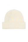 logo-patch ear-flap cap Wool hat