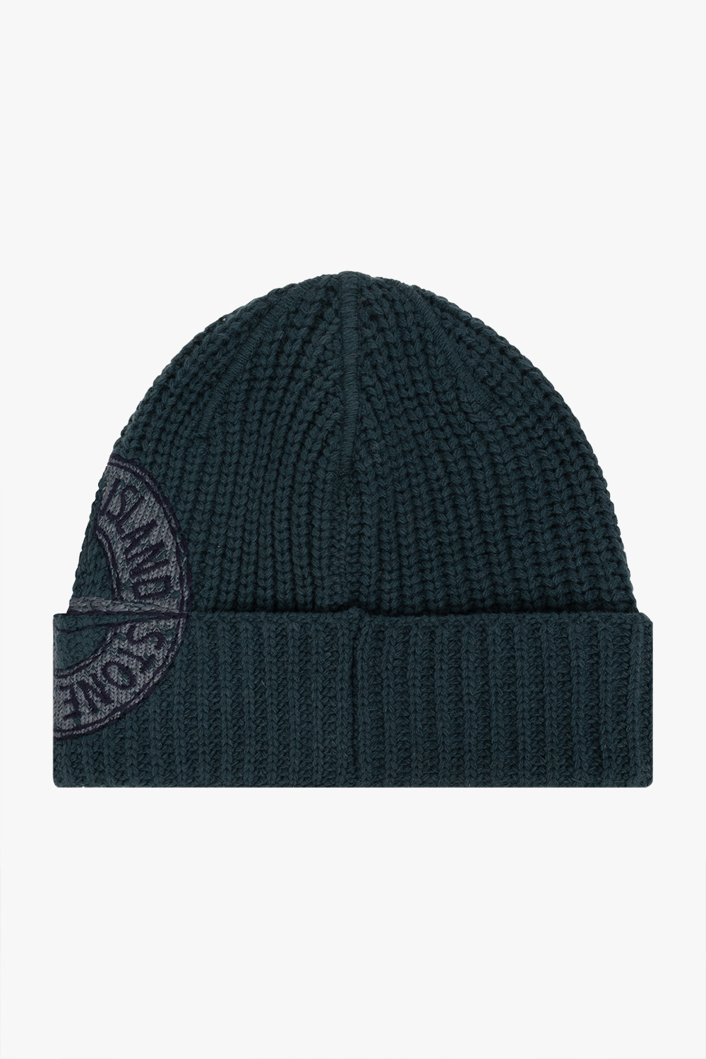 Stone Island Wool beanie with logo