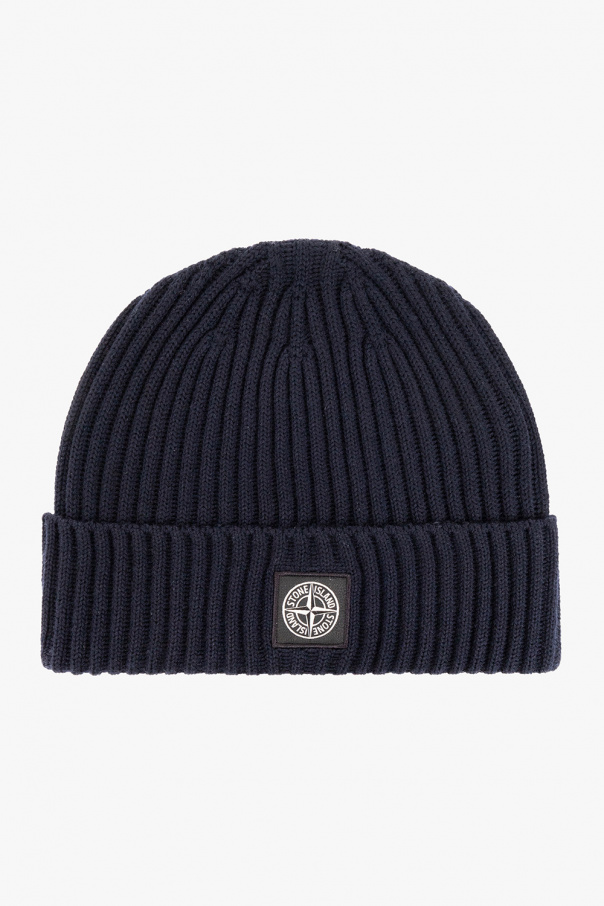 Stone Island Kids Ribbed beanie