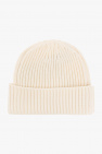 Stone Island Kids cream Ribbed beanie