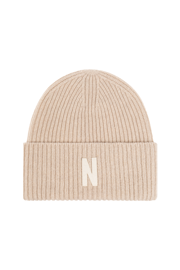 Norse Projects Wełniana czapka z logo
