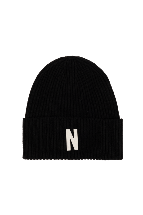 Norse Projects Wełniana czapka z logo