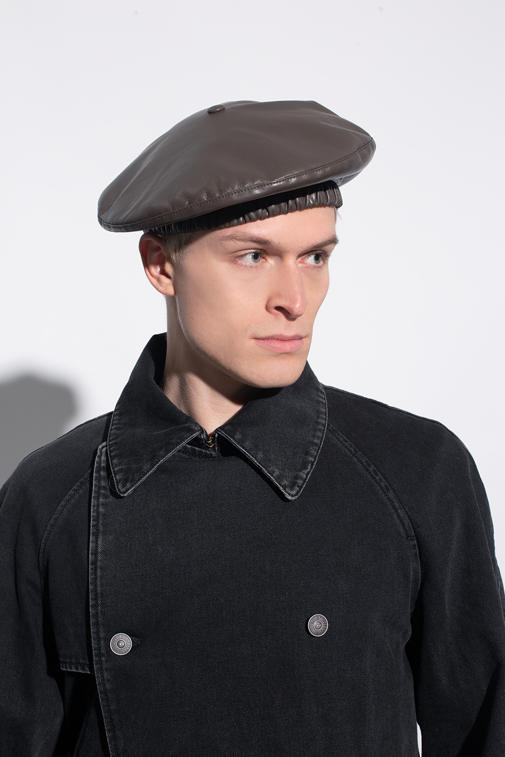 Nanushka ‘Tarone’ vegan leather beret