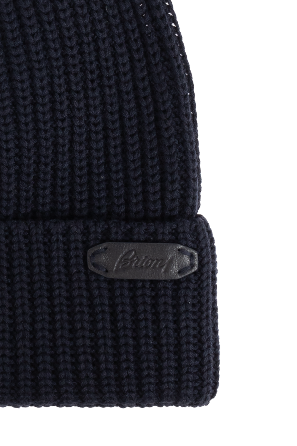 Brioni Wool hat with logo patch