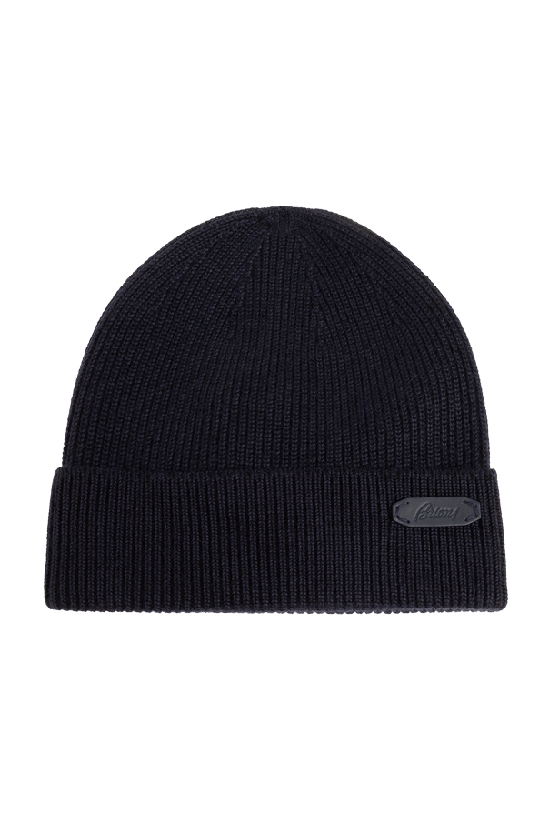 Wool beanie with patch od Brioni