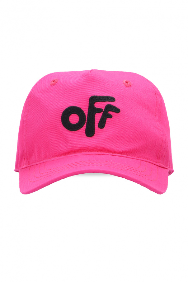 Off-White Kids Straw lifeguard-inspired hat