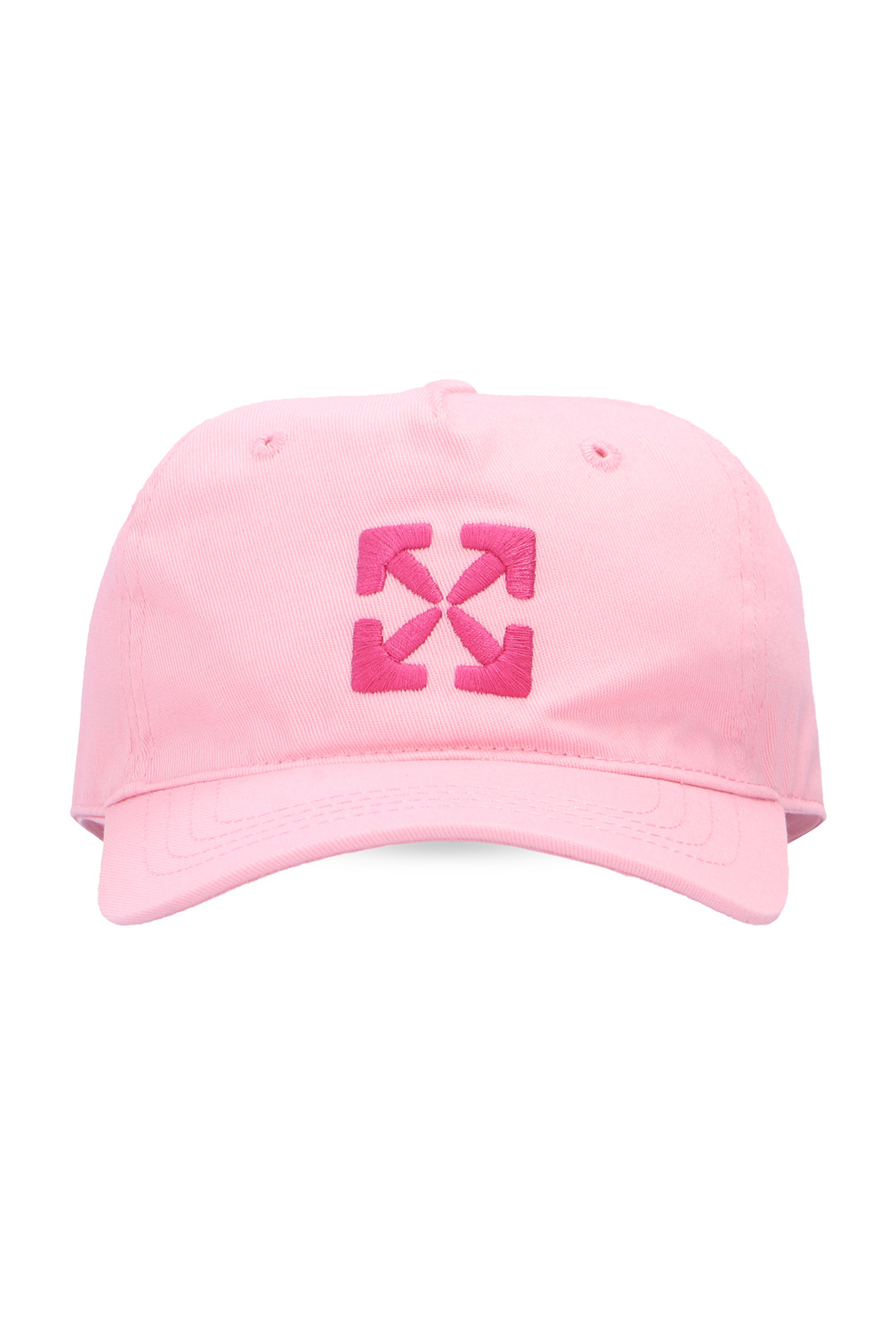 Diesel Kids logo-embroidered cotton cap - Pink