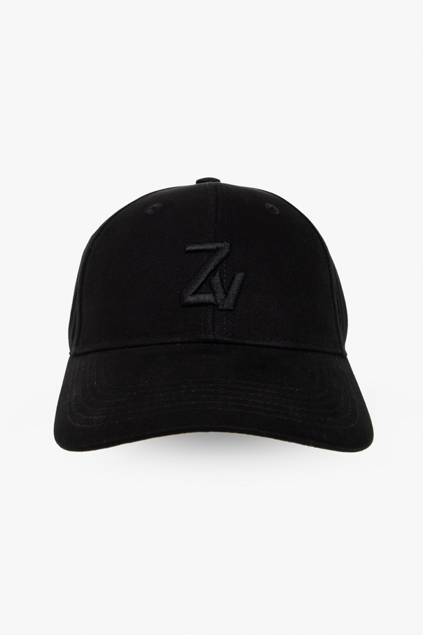 distressed-finish logo-patch cap ‘Klelia’ baseball cap