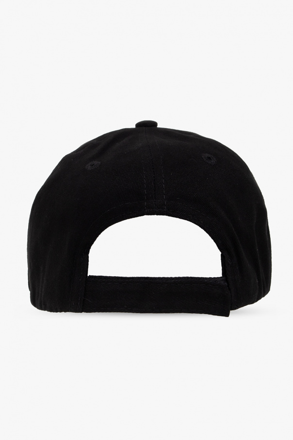 distressed-finish logo-patch cap ‘Klelia’ baseball cap