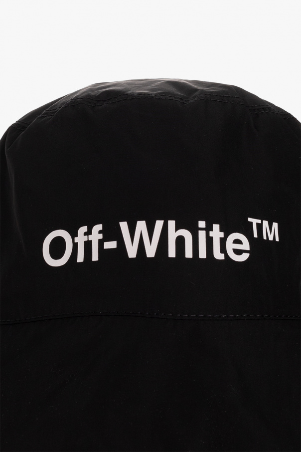 Off-White Canada Goose Kids logo beanie hat