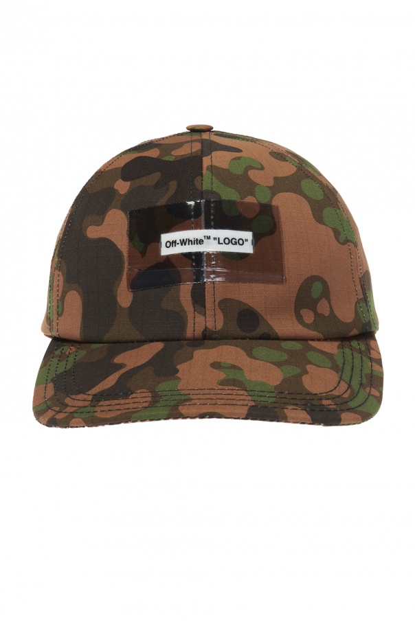 off white camo hat