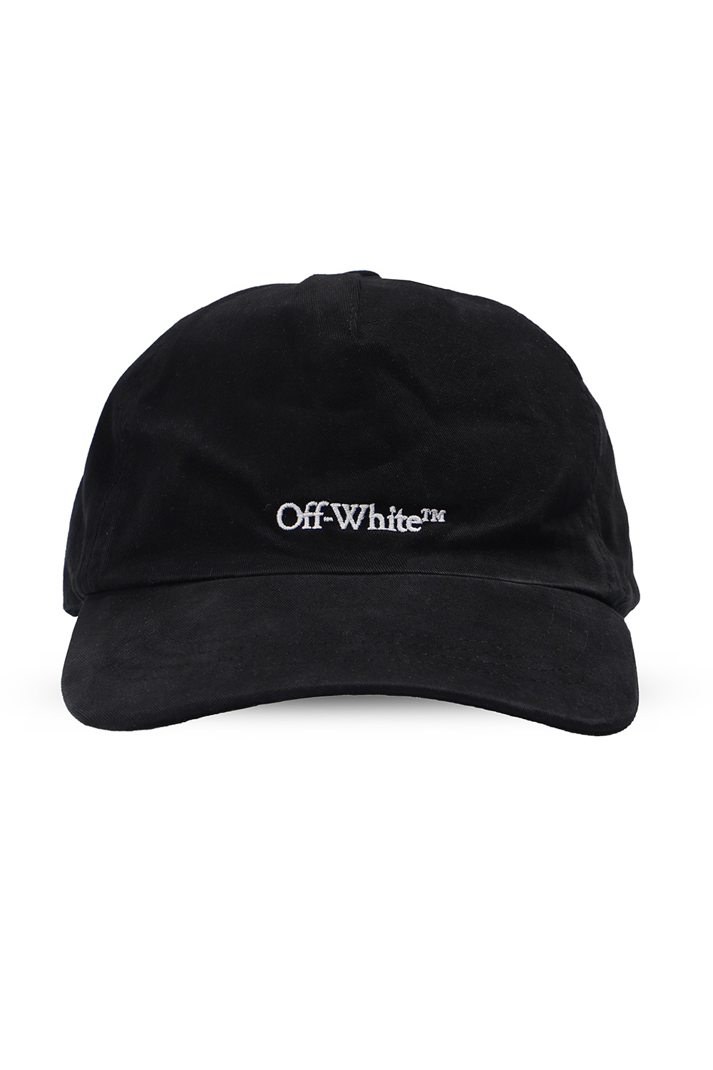 Off-White Palm Angels Woman's White Cotton Classic Bucket Hat With Logo