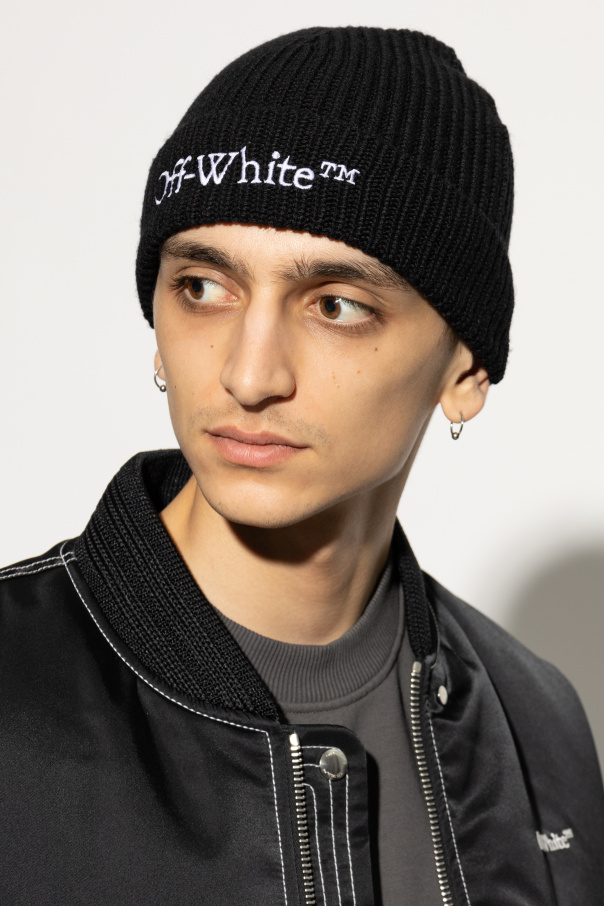 Off-White Wełniana czapka