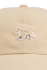 Maison Kitsuné beige Baseball cap