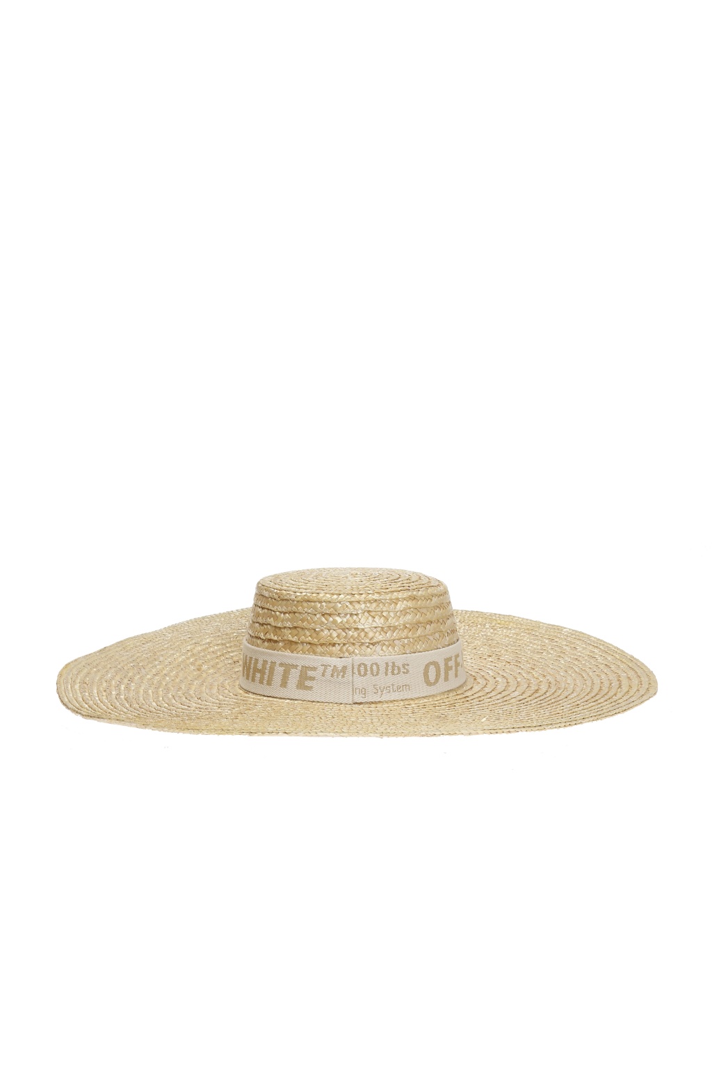 off white wide brim hat