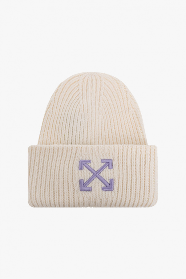 Off-White Wool beanie with logo