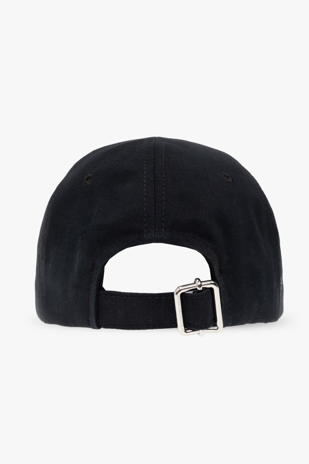 Off-White Woman s Black Denim Hat With Moon Allover Print