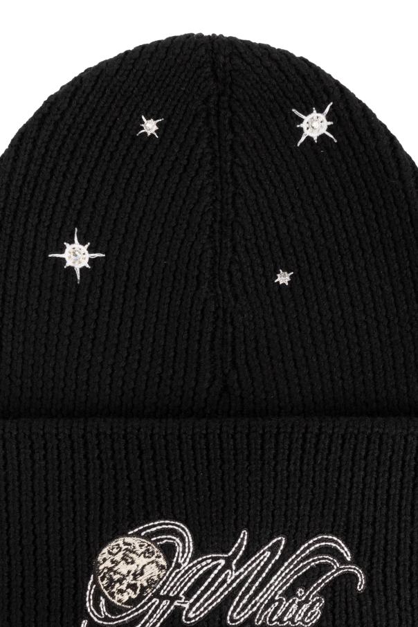 Off-White Wełniana czapka z logo