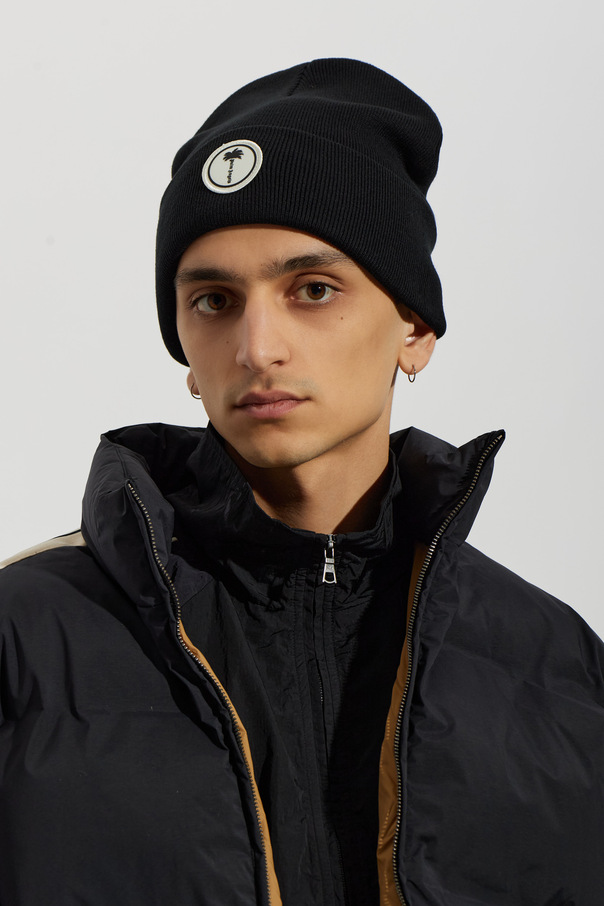 Palm Angels Logo patch beanie