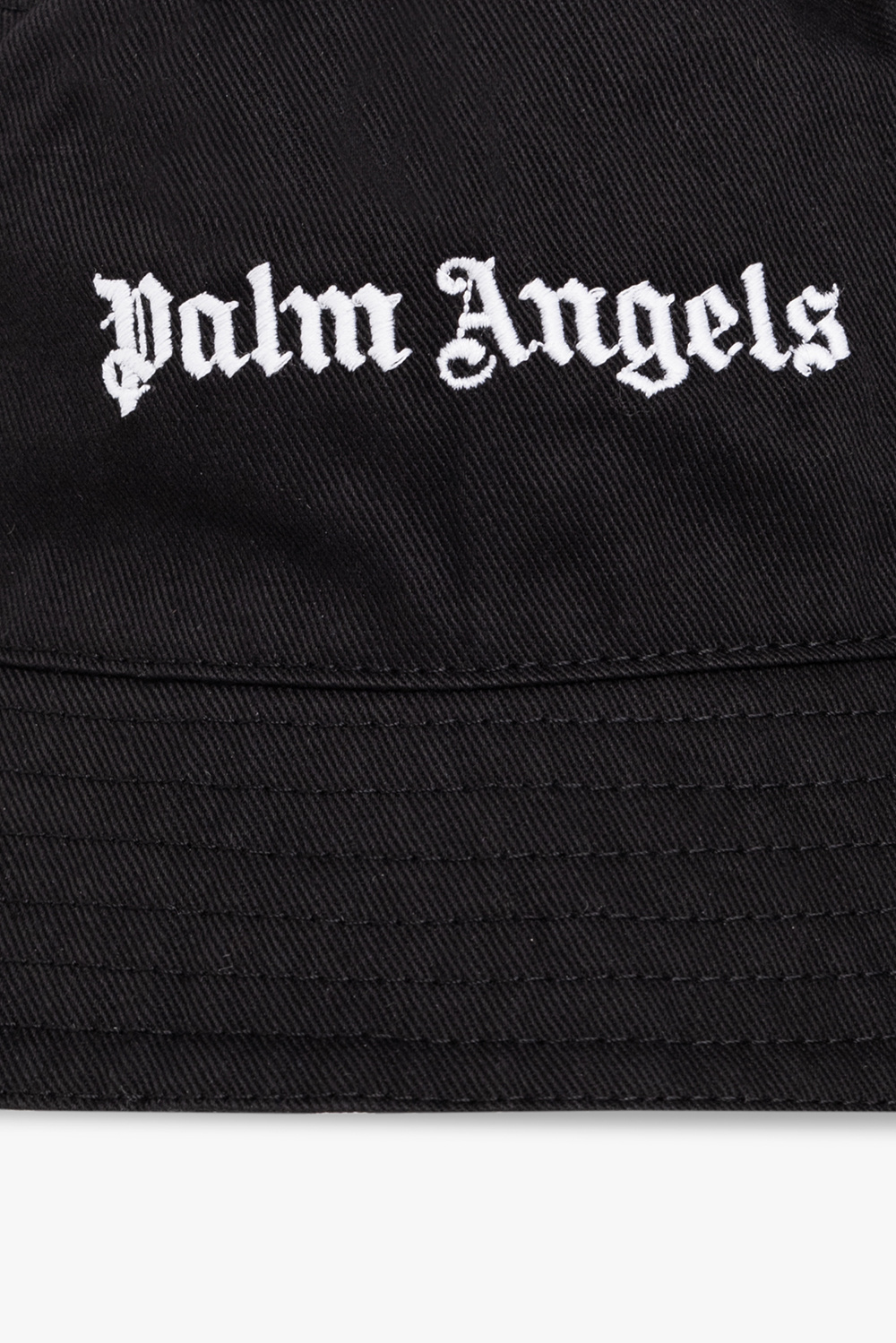 Palm Angels Kids Bucket clothing hat with logo