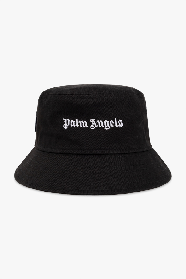 Palm Angels Kids Bucket hat with logo