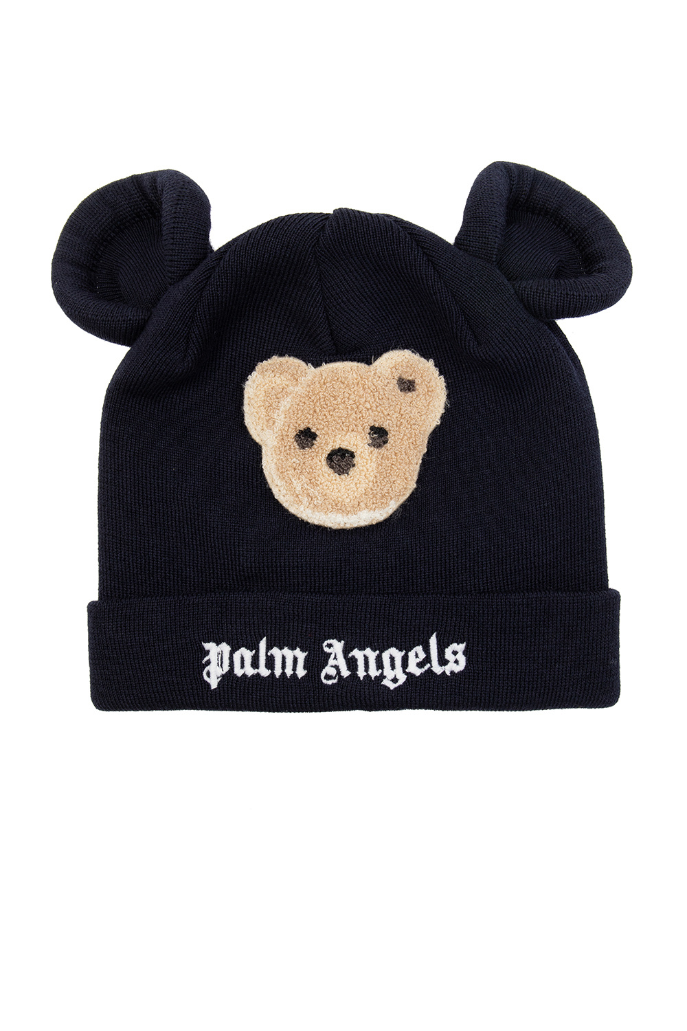Palm Angels Kids Wool hat with appliqué