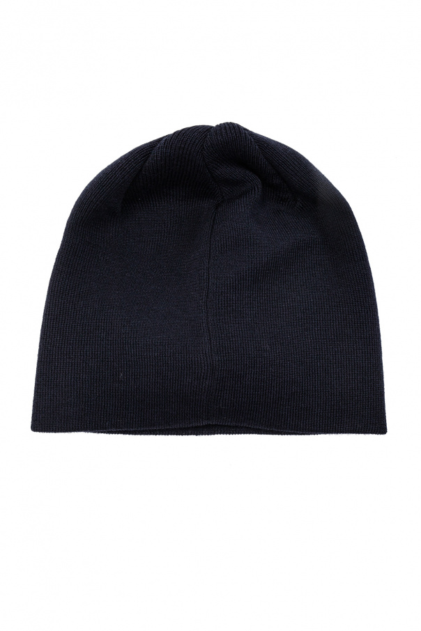 cashmere-cotton textured cap Appliquéd hat