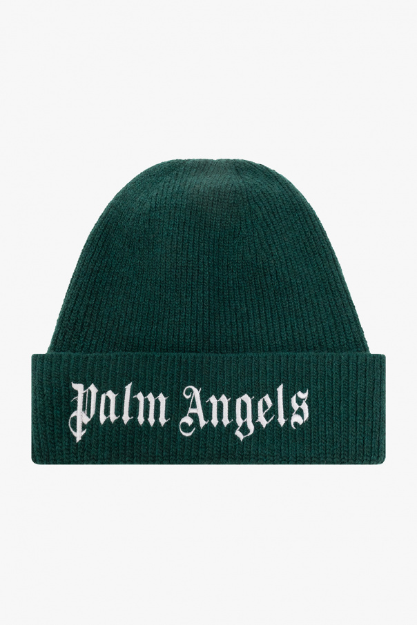 Palm Angels Kids Logo-knitted beanie