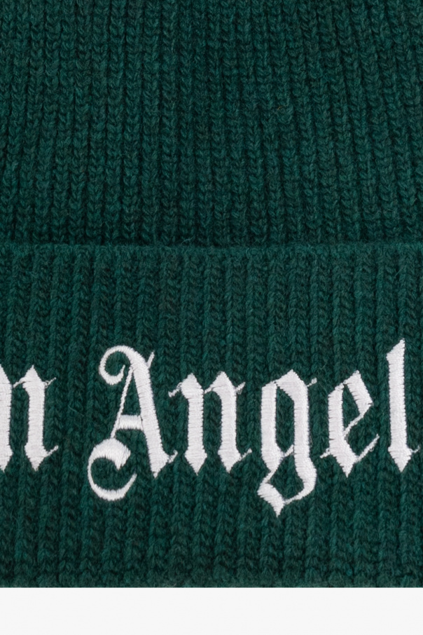 Palm Angels Kids Logo-knitted beanie