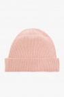 Palm Angels Kids PINK Logo-embroidered beanie