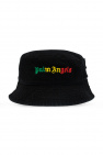 Palm Angels BLACK Hat with logo