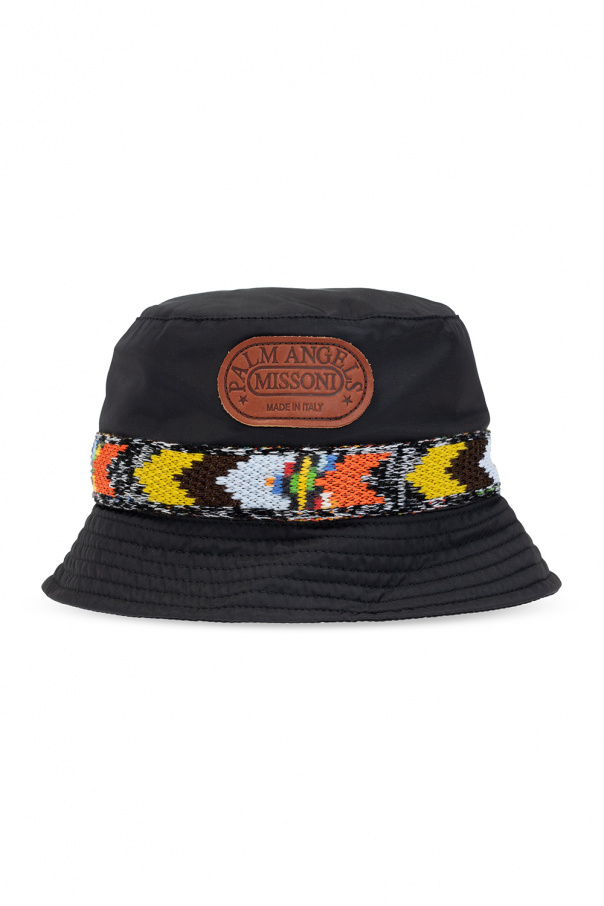 Palm Angels Logo patched elaine hat
