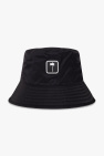 Palm Angels BLACK Bucket hat with logo