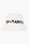 Palm Angels WHITE Bucket hat with logo