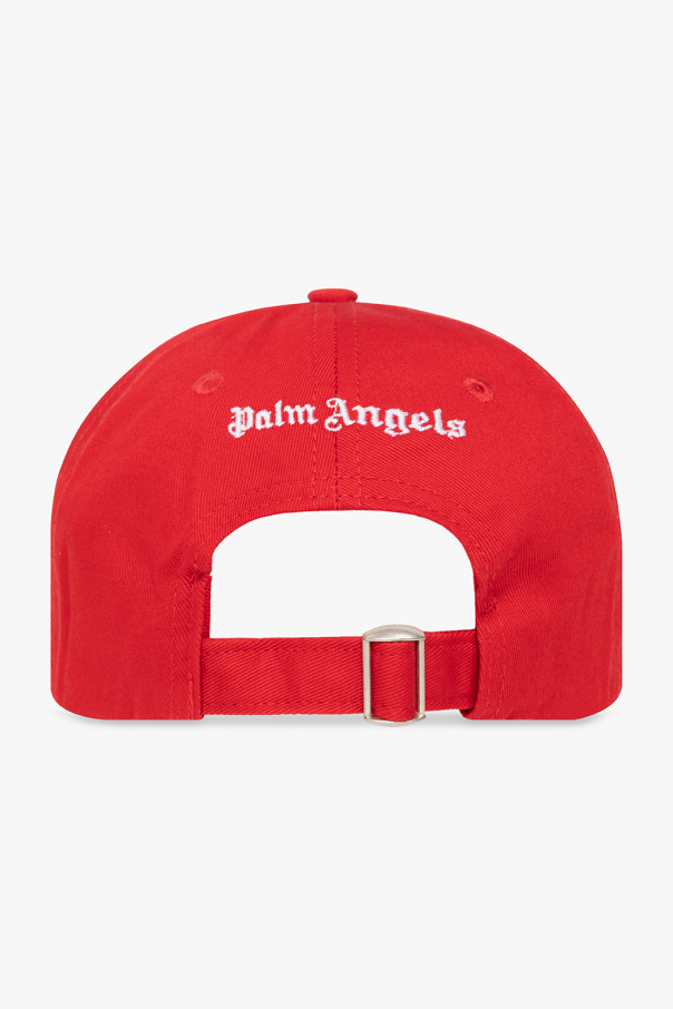 Palm Angels Bawełniana czapka z daszkiem