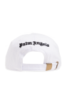 Palm Angels WHITE Baseball cap with monogram