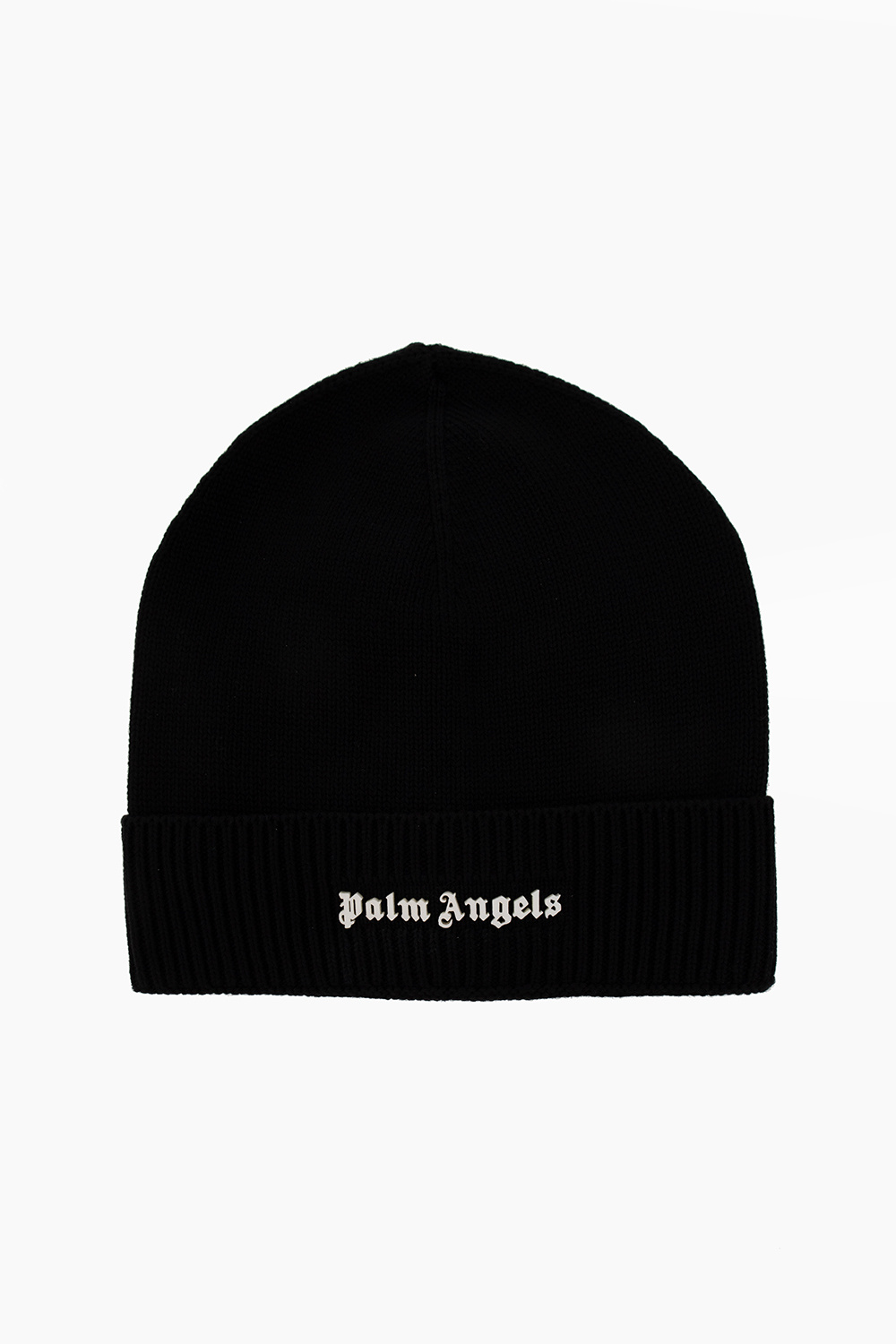 Palm Angels Cotton beanie with logo