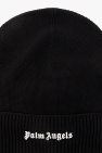 Palm Angels BLACK Beanie with logo